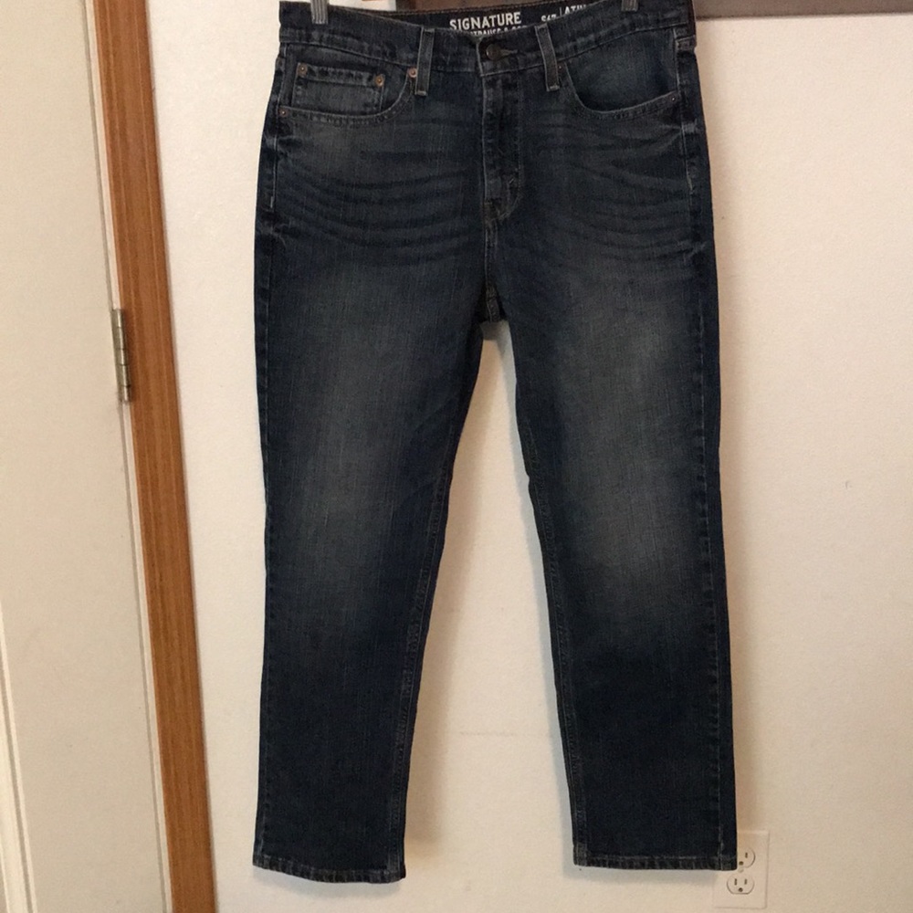 Signature by Levi’s Strauss 551, S67 famous riveted strength, Athletic W…